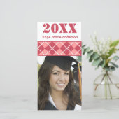 Senior Pictures Abschluss Foto Card Ankündigung (Stehend Vorderseite)