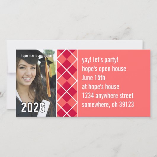 Senior Pictures - Einladung 2010 Abschluss (Vorderseite)