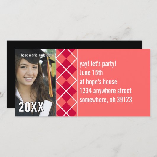 Senior Pictures - Einladung 2010 Abschluss (Vorne/Hinten)