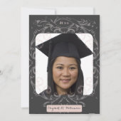 Senior Portrait Foto Graduaton Party Einladung (Vorderseite)