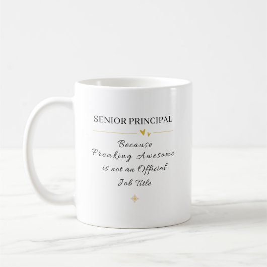 Senior Principal Office Quote Kaffeetasse (Links)