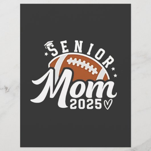 Senior Proud Mama 2025 Fantasy Football Graduate Flyer (Vorne)