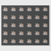 Senior Proud Mama 2025 Fantasy Football Graduate Geschenkpapier (Flach)