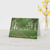 Senior Row Trees Bryn Mawr Karte (Gelbe Blume)