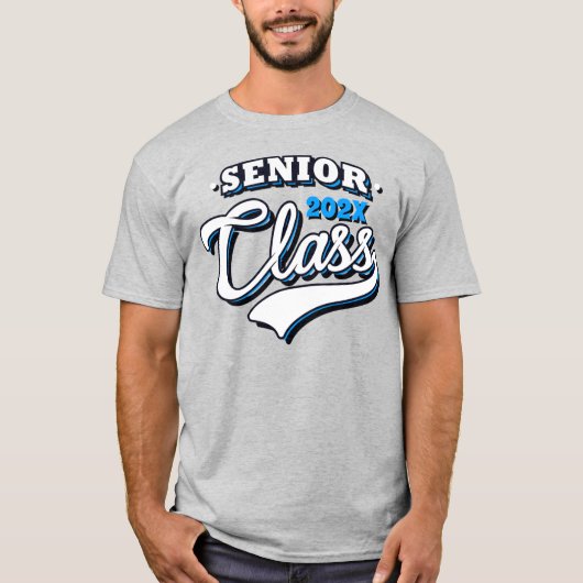 Senior Schließ Class, hellblauer T - Shirt (Vorderseite)