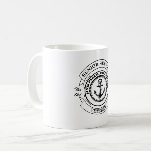 Senior Service Veteran Kaffeetasse (Vorderseite Links)