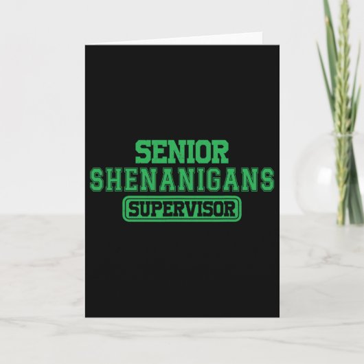 Senior Shenanigans Shenanigans Supervisor Koordina Karte (Vorderseite)