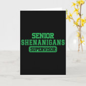 Senior Shenanigans Shenanigans Supervisor Koordina Karte (Gelbe Blume)