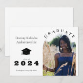 Senior Simple Arch Abschluss Ankündigung (Vorne/Hinten)