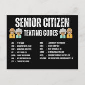 Senior Sims Code Card Postkarte (Vorderseite)