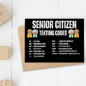 Senior Sims Code Card Postkarte
