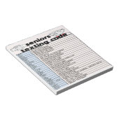Senior-Sims-Code Notizblock (angewinkelt)