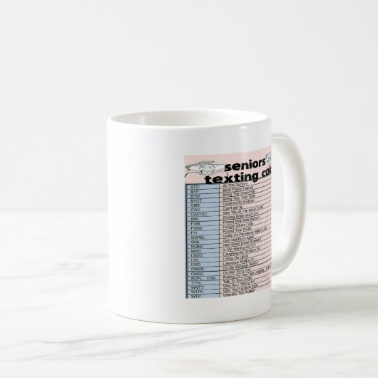 Senior simsen Code Kaffeetasse (VorderseiteRechts)