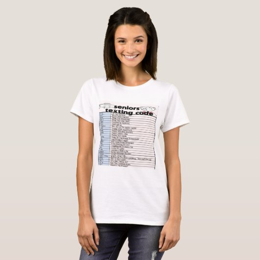 Senior simsen Code T-Shirt (Vorne ganz)