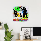 Senior - Skateboarding Poster (Heimbüro)