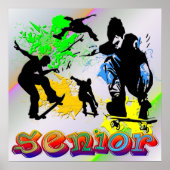 Senior - Skateboarding Poster (Vorne)