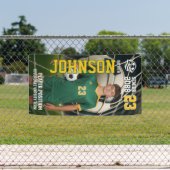 Senior Soccer Player Customized Sports Photo Banner (Insitu)