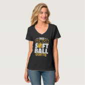Senior Softball Auntie Softball Players Sof T-Shirt (Vorderseite Vollansicht)