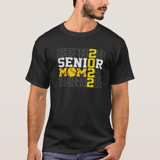 Senior Softball Mama 2022 Senior Mama High School T-Shirt (Vorderseite)