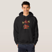 Senior Software Engineer Tätowierter Schädel & Rot Hoodie (Vorne ganz)
