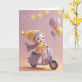 Senior Speedster's Birthday Karte (Gelbe Blume)