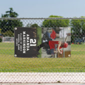 Senior Sport Black Torn Outdoor Banner (Insitu)