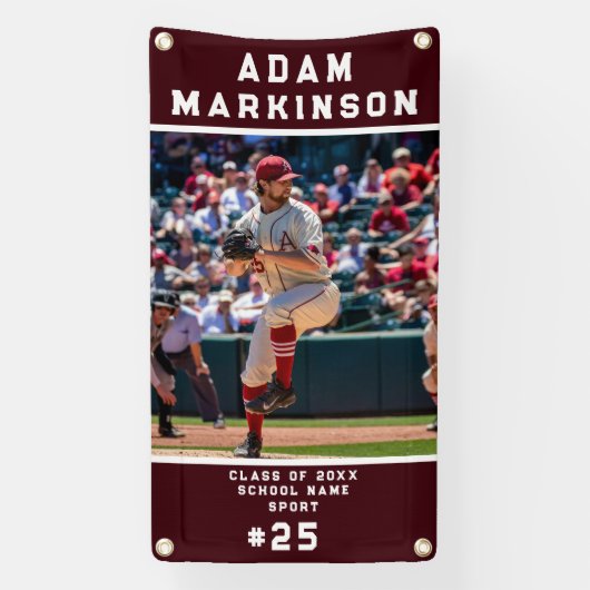 Senior Sport Softball Outdoor Banner (Vertikal)