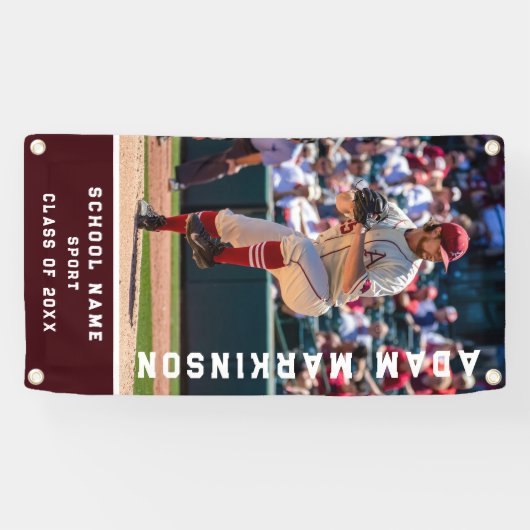 Senior Sport Softball Outdoor Basic Banner (Horizontal)