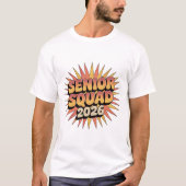 Senior Squad 2026 Retro Graduation Class of 2026 T-Shirt (Vorderseite)