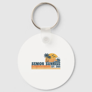 Senior Sunrise 2026 Abschluss Cool Retro Hoch Schlüsselanhänger
