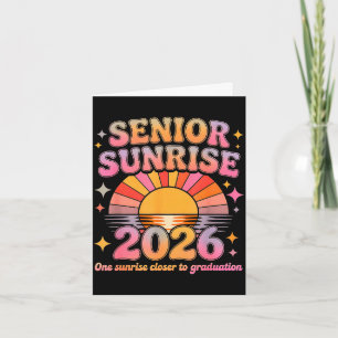 Senior Sunrise 2026 Boho bunte High School Karte