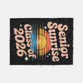 Senior Sunrise 2026 High School 12. Zwölfte Klasse Fleecedecke (Vorderseite (Horizontal))