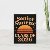 Senior Sunrise 2026 High School 12. Zwölfte Klasse Karte (Vorderseite)