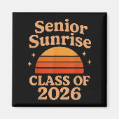 Senior Sunrise 2026 High School 12. Zwölfte Klasse Magnet (Vorne)