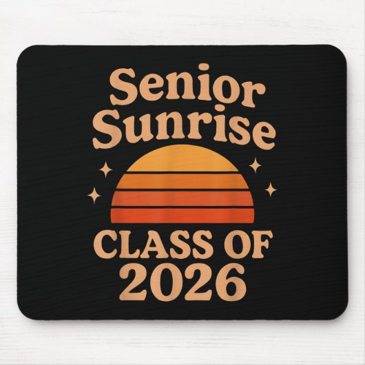 Senior Sunrise 2026 High School 12. Zwölfte Klasse Mousepad (Vorne)