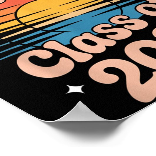 Senior Sunrise 2026 High School 12. Zwölfte Klasse Poster (Ecke)