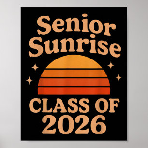 Senior Sunrise 2026 High School 12. Zwölfte Klasse Poster