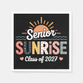 Senior Sunrise 2027 Papiertücher Serviette (Vorderseite)
