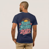Senior Sunrise 2027 Retro Brush Script Abschlussfe T-Shirt (Schwarz voll)