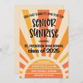 Senior Sunrise High School Senior Week Einladung (Vorne/Hinten)