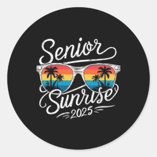 Senior Sunrise Shirts 2025 Senioren Shirt of Cl Gr Runder Aufkleber