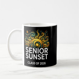Senior Sunset Retro-Abschluss Cl 2026 Grafik 2 Kaffeetasse
