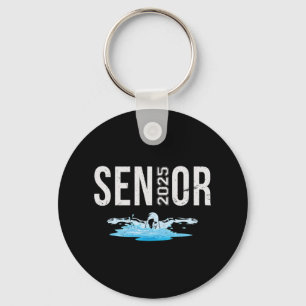 Senior Swim Team Member Cl of 2025 Schwimmer Vinta Schlüsselanhänger
