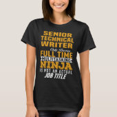 Senior Technical Writer T-Shirt (Vorderseite)