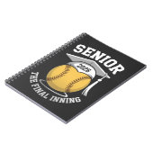 Senior the Final Inning 2026 Softball Abschluss Notizblock (Linke Seite)