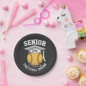 Senior the Final Inning 2026 Softball Abschluss Pappteller (Party)