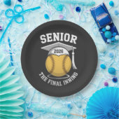 Senior the Final Inning 2026 Softball Abschluss Pappteller (Party)