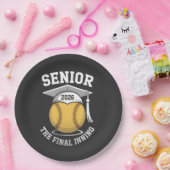 Senior the Final Inning 2026 Softball Abschluss Pappteller (Party)