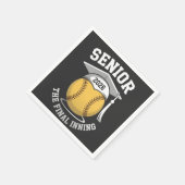 Senior the Final Inning 2026 Softball Abschluss Serviette (Ecke)