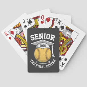 Senior the Final Inning 2026 Softball Abschluss Spielkarten